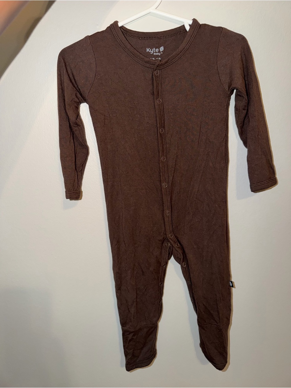 Kyte Baby Brown Espresso Snap Romper